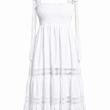 Striped Crew Neck Shift Dress